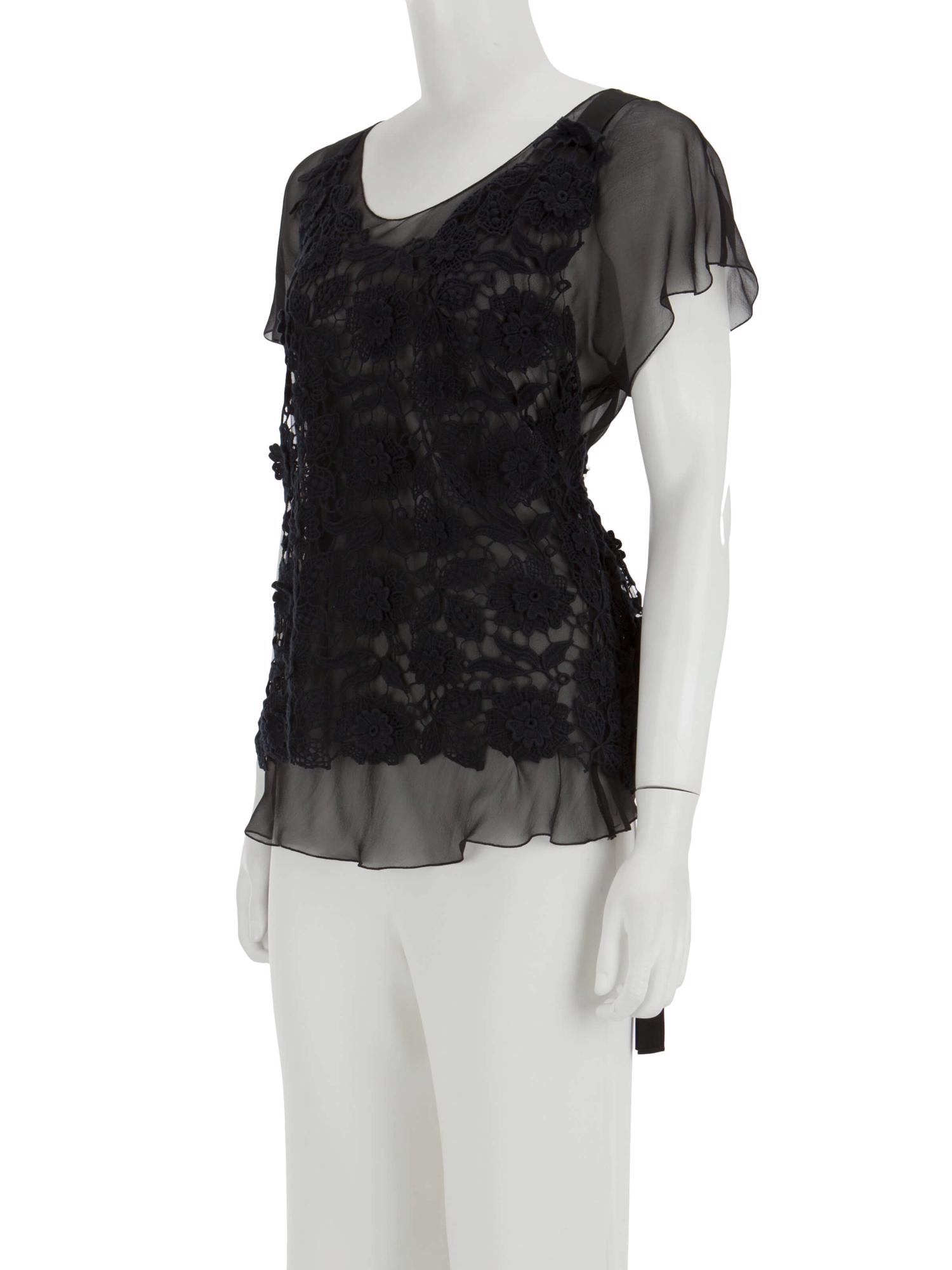 Bayan Siyah ALBERTA FERRETTI BLUZ