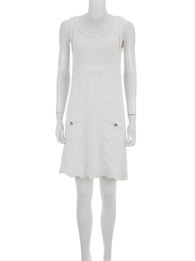 Bayan Beyaz CHANEL ELBİSE