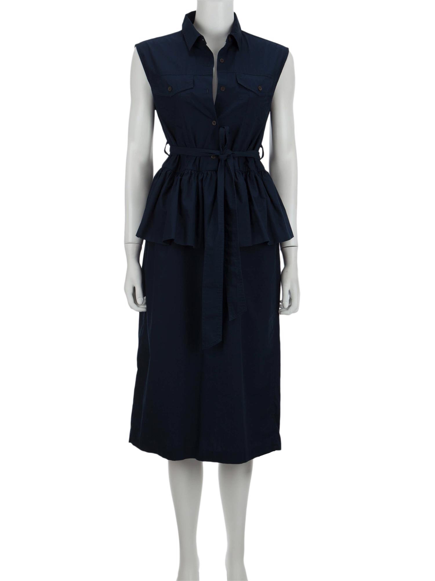 Bayan Lacivert DRIES VAN NOTEN ELBİSE