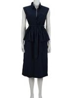 Bayan Lacivert DRIES VAN NOTEN ELBİSE