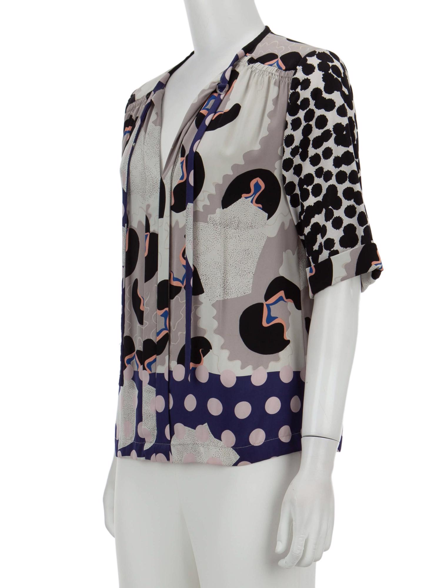 Bayan Gri DIANE VON FURSTENBERG BLUZ