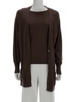 Bayan Kahve SILK&CASHMERE KAZAK