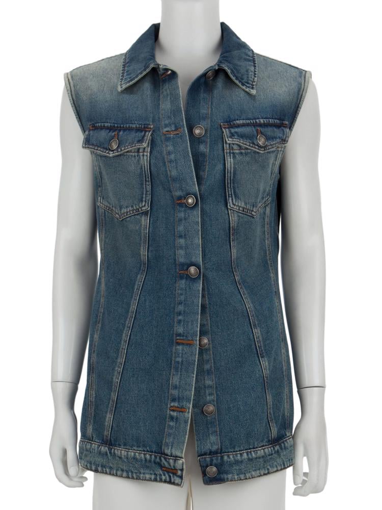 Bayan Mavi MAX MARA SPORTMAX JEAN YELEK