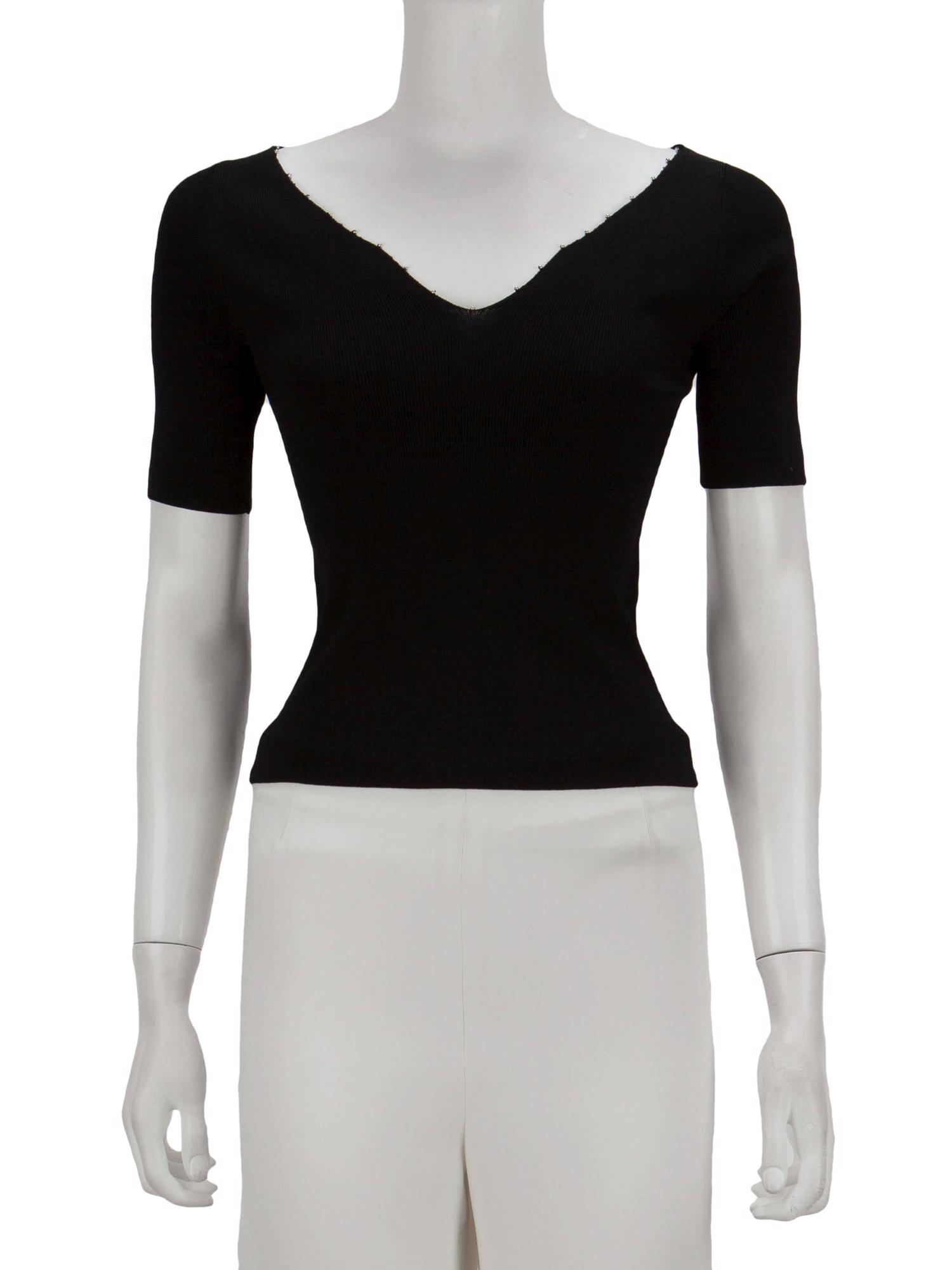 Bayan Siyah SANDRO ETEK - BLUZ