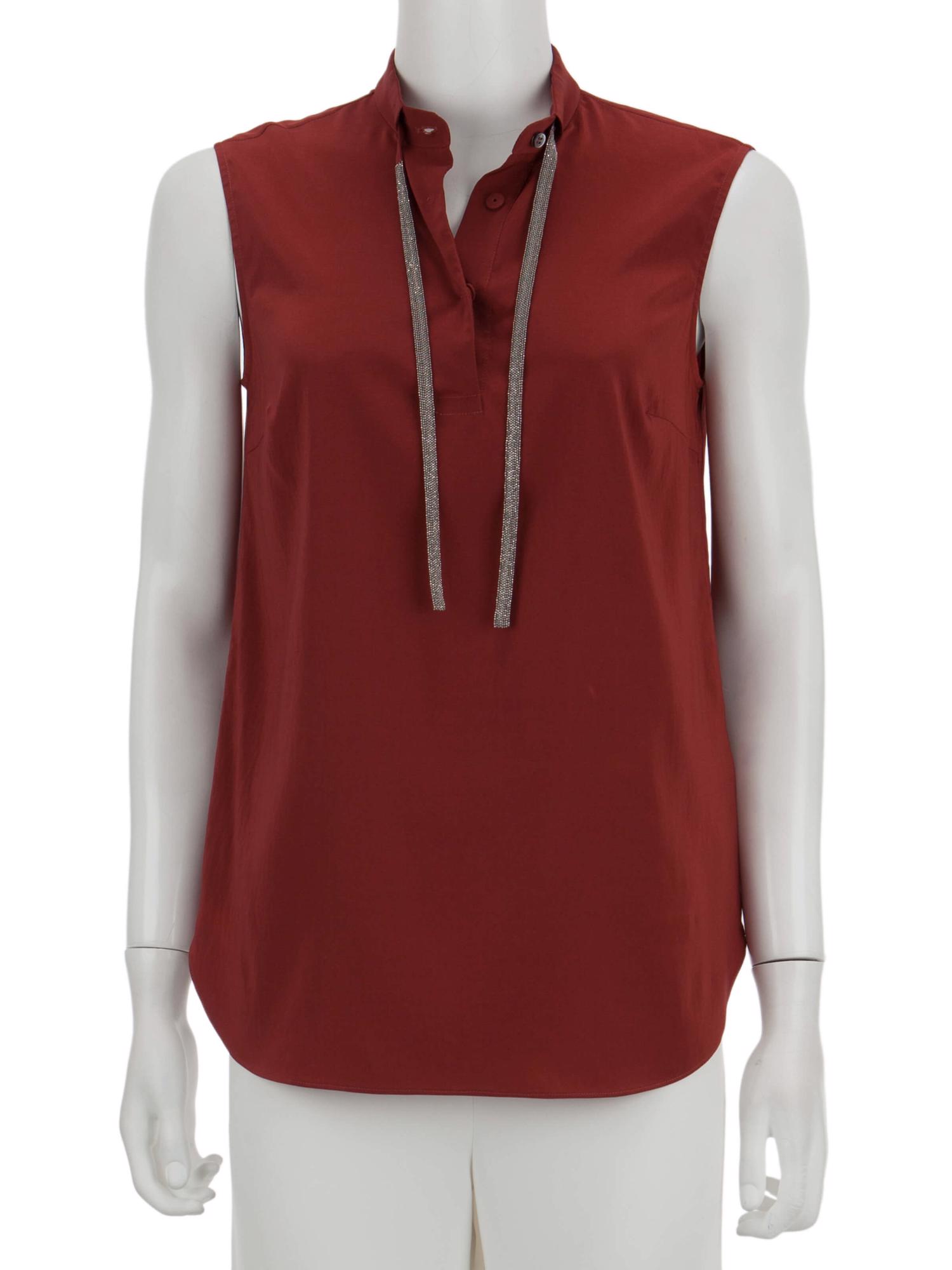 Bayan Kırmızı BRUNELLO CUCINELLI BLUZ