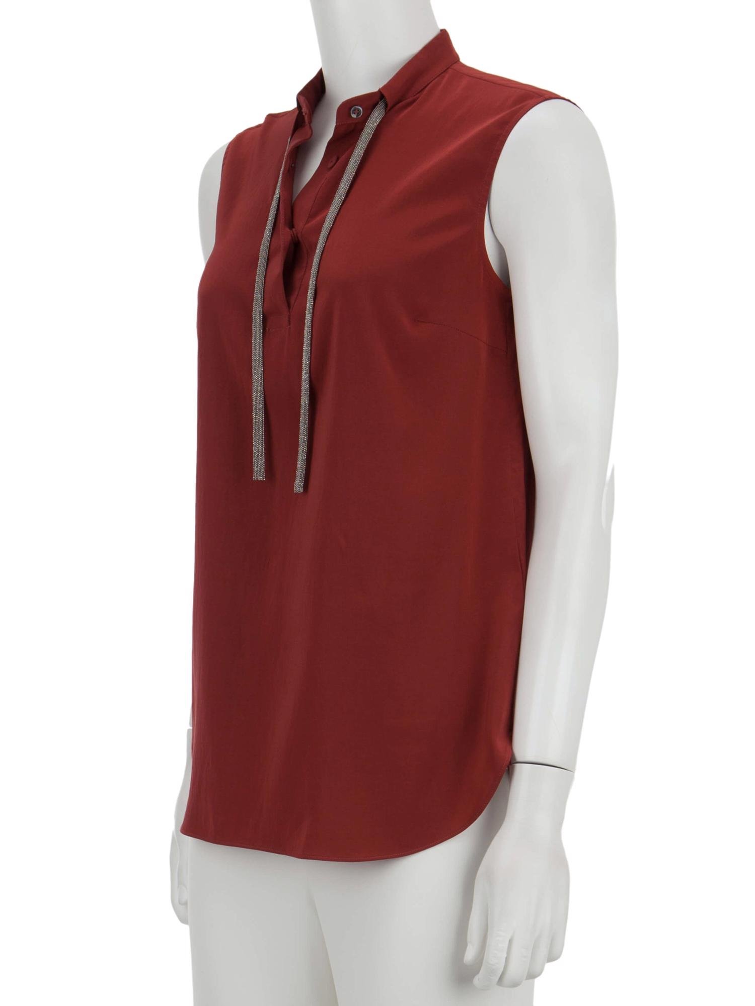 Bayan Kırmızı BRUNELLO CUCINELLI BLUZ