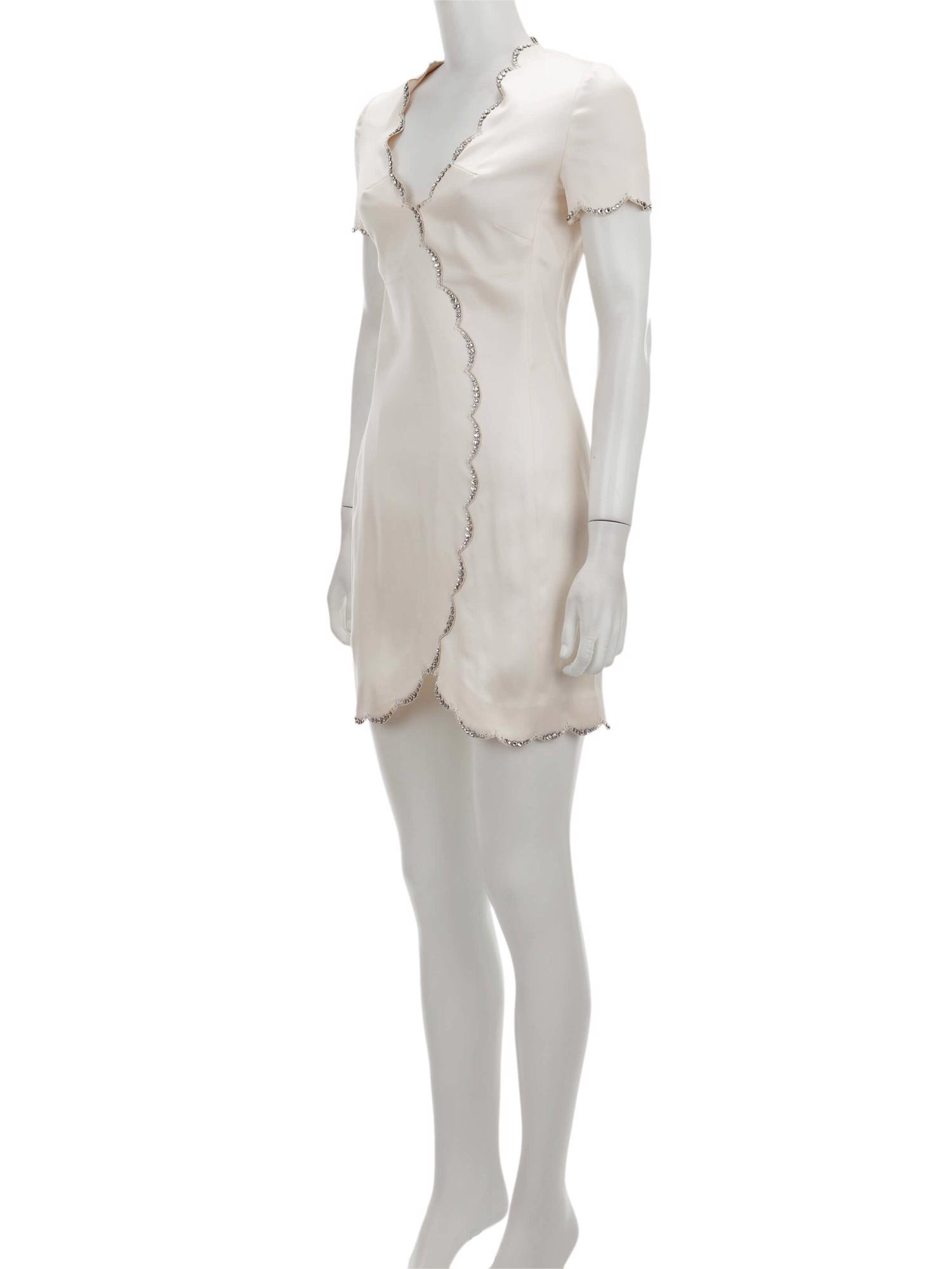 Bayan Krem AZZARO ELBİSE