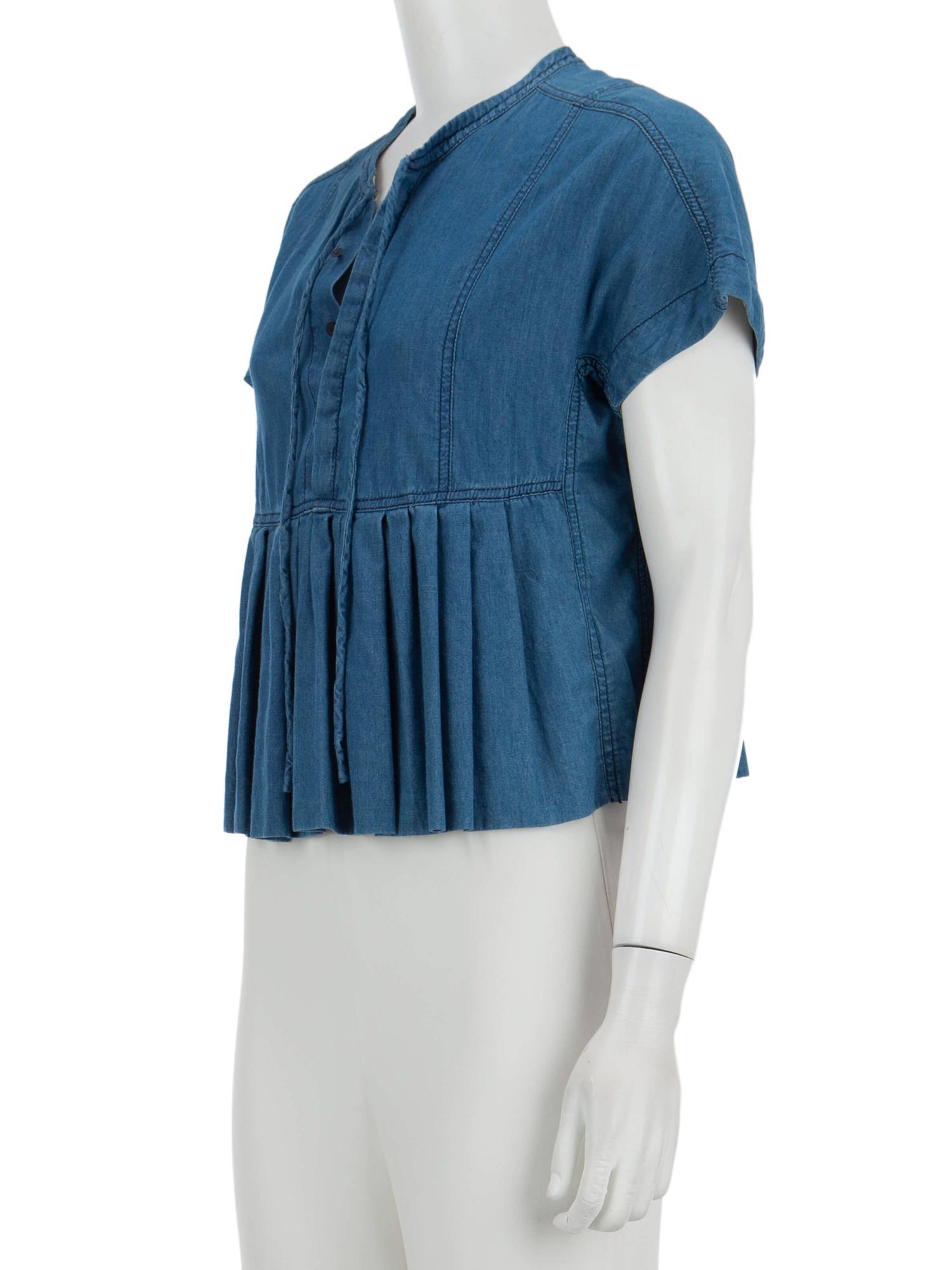 Bayan Mavi REBECCA TAYLOR JEAN BLUZ