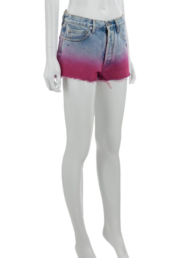 Bayan Mavi OFF-WHITE JEAN ŞORT