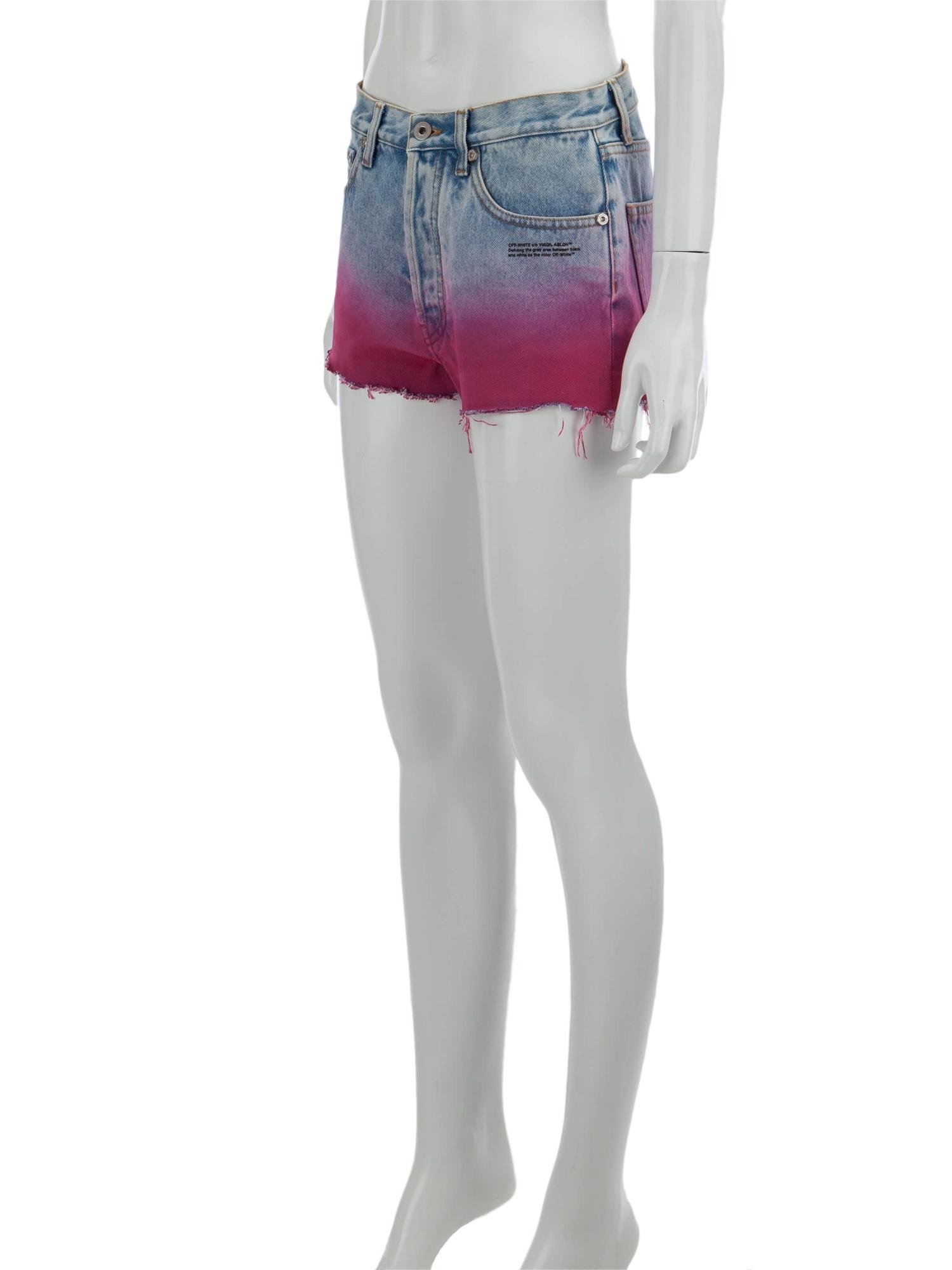 Bayan Mavi OFF-WHITE JEAN ŞORT