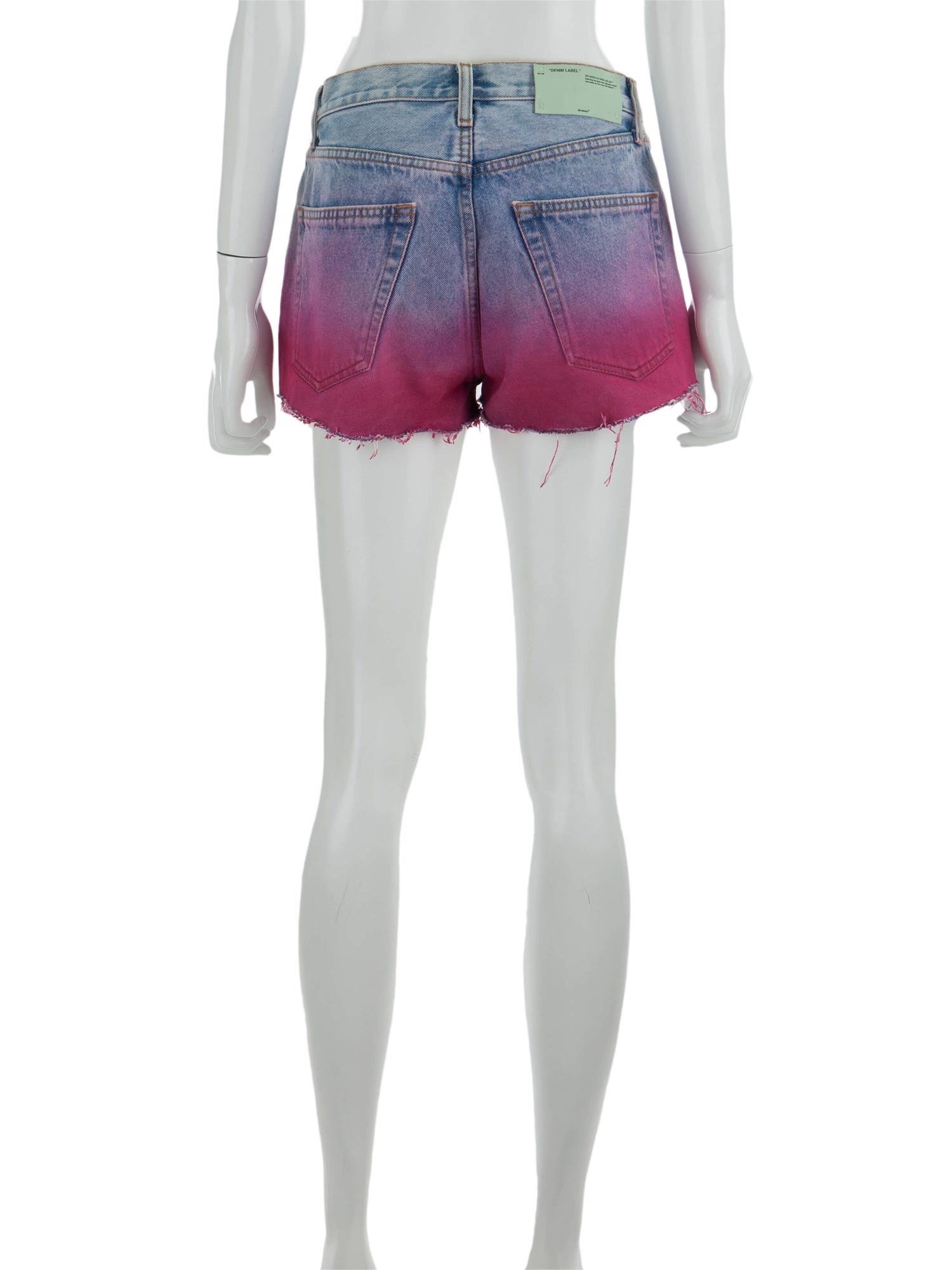 Bayan Mavi OFF-WHITE JEAN ŞORT