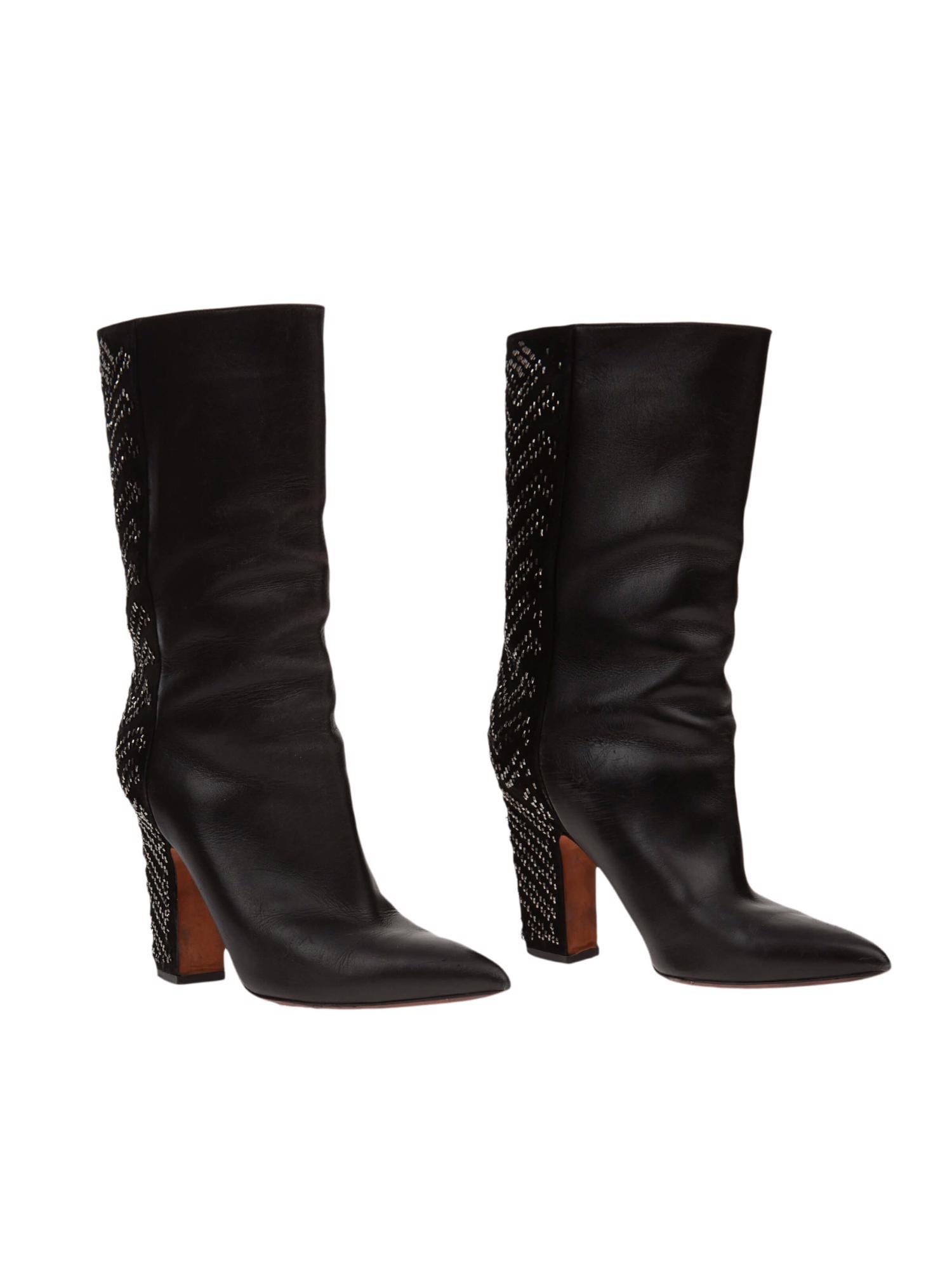 Bayan Siyah VALENTINO ÇİZME