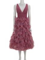 Bayan Pembe MARCHESA NOTTE ELBİSE