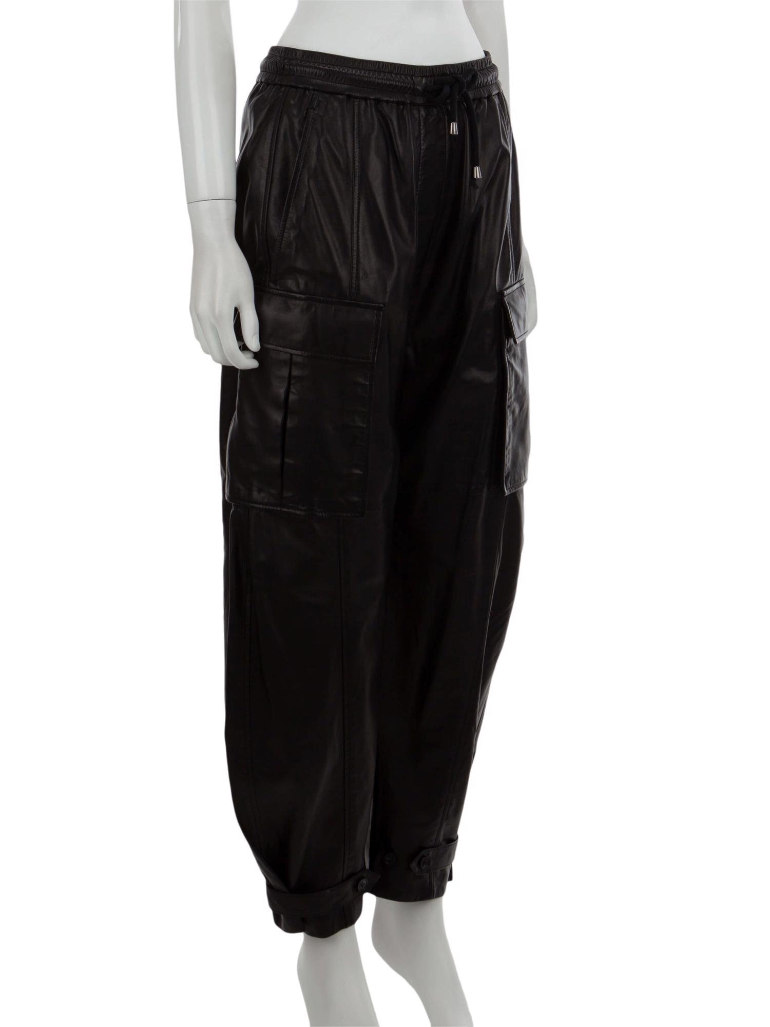 Bayan Siyah PAUL SMITH DERİ PANTOLON