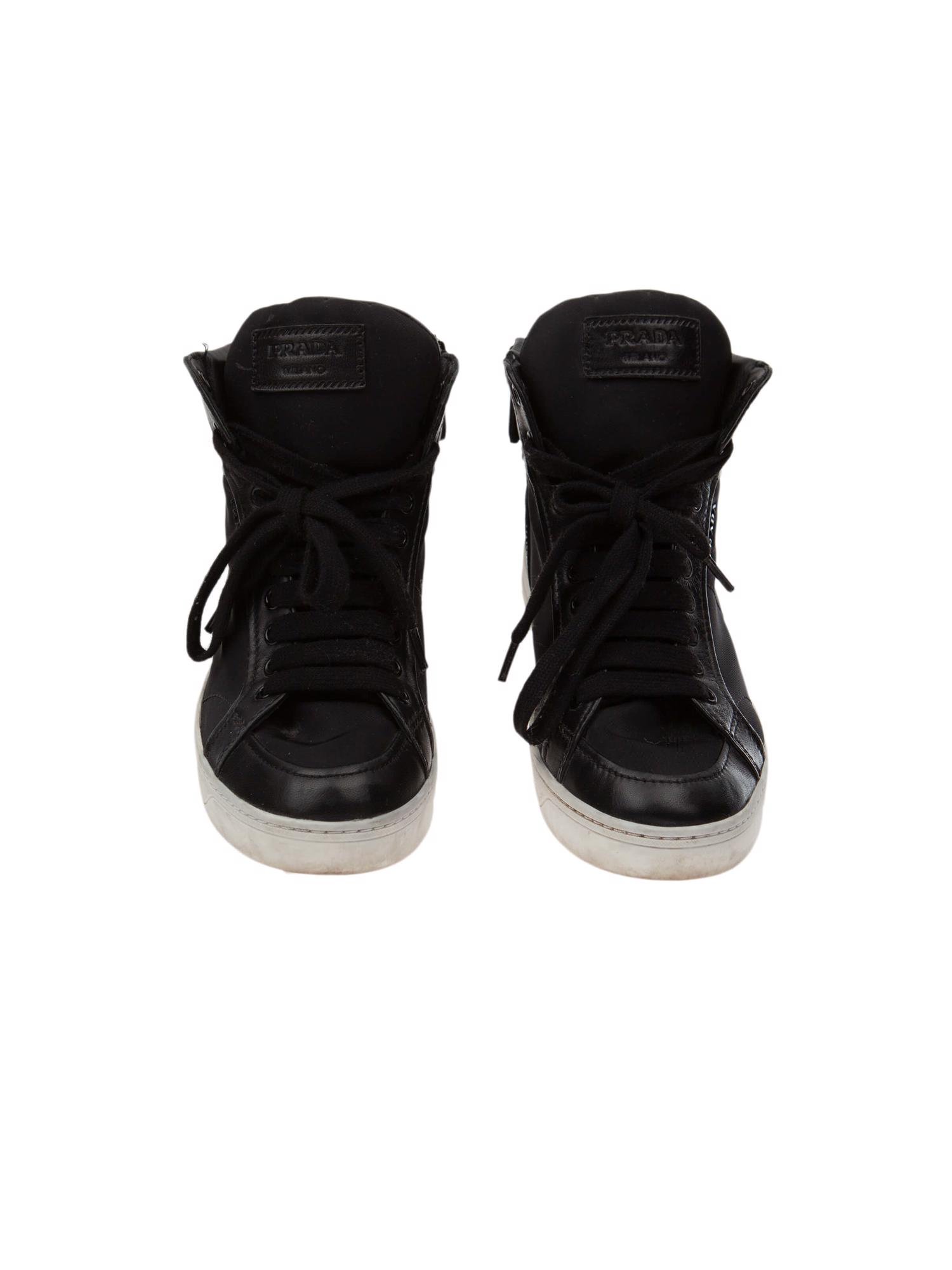 Bayan Siyah PRADA SNEAKER BOT