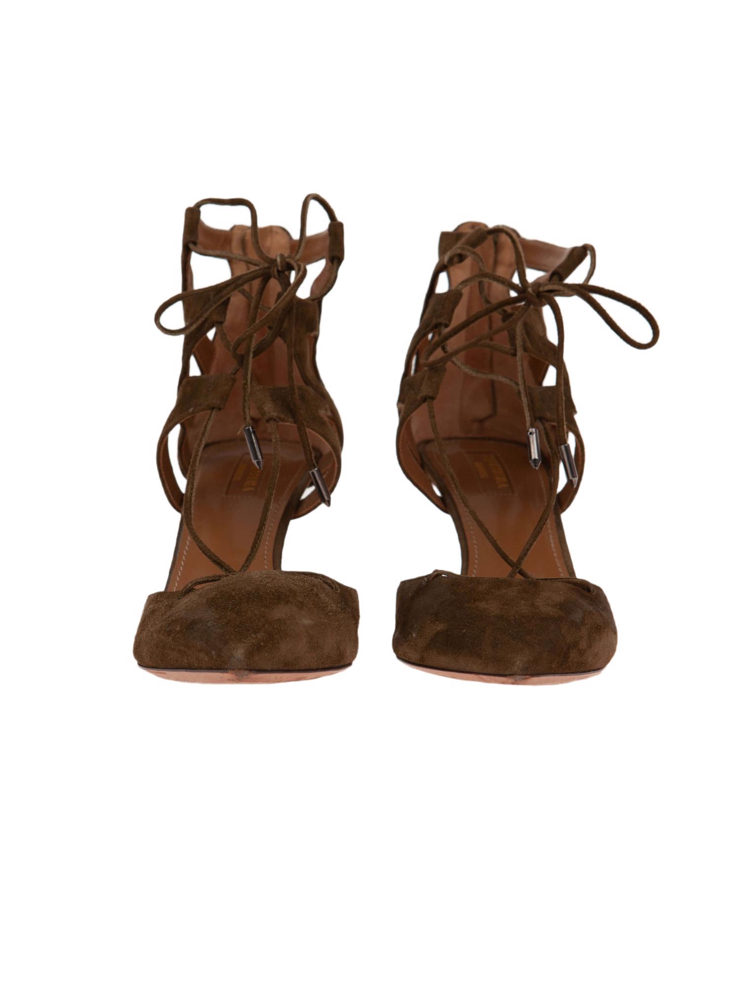Bayan Kahve AQUAZZURA AYAKKABI