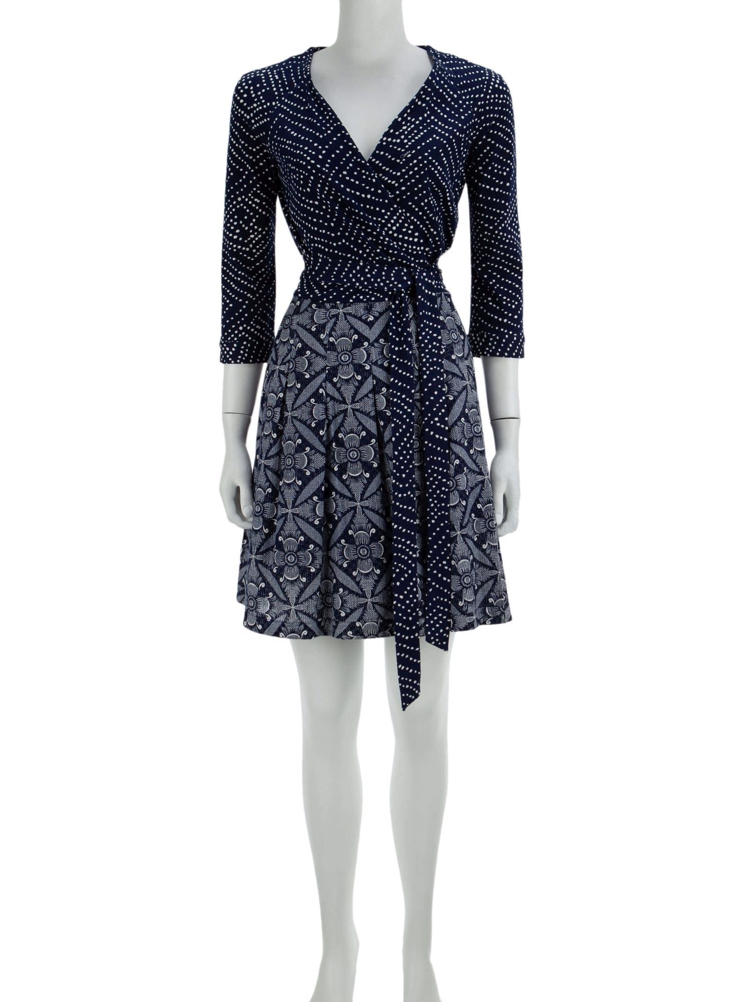 Bayan Lacivert DIANE VON FURSTENBERG ELBİSE