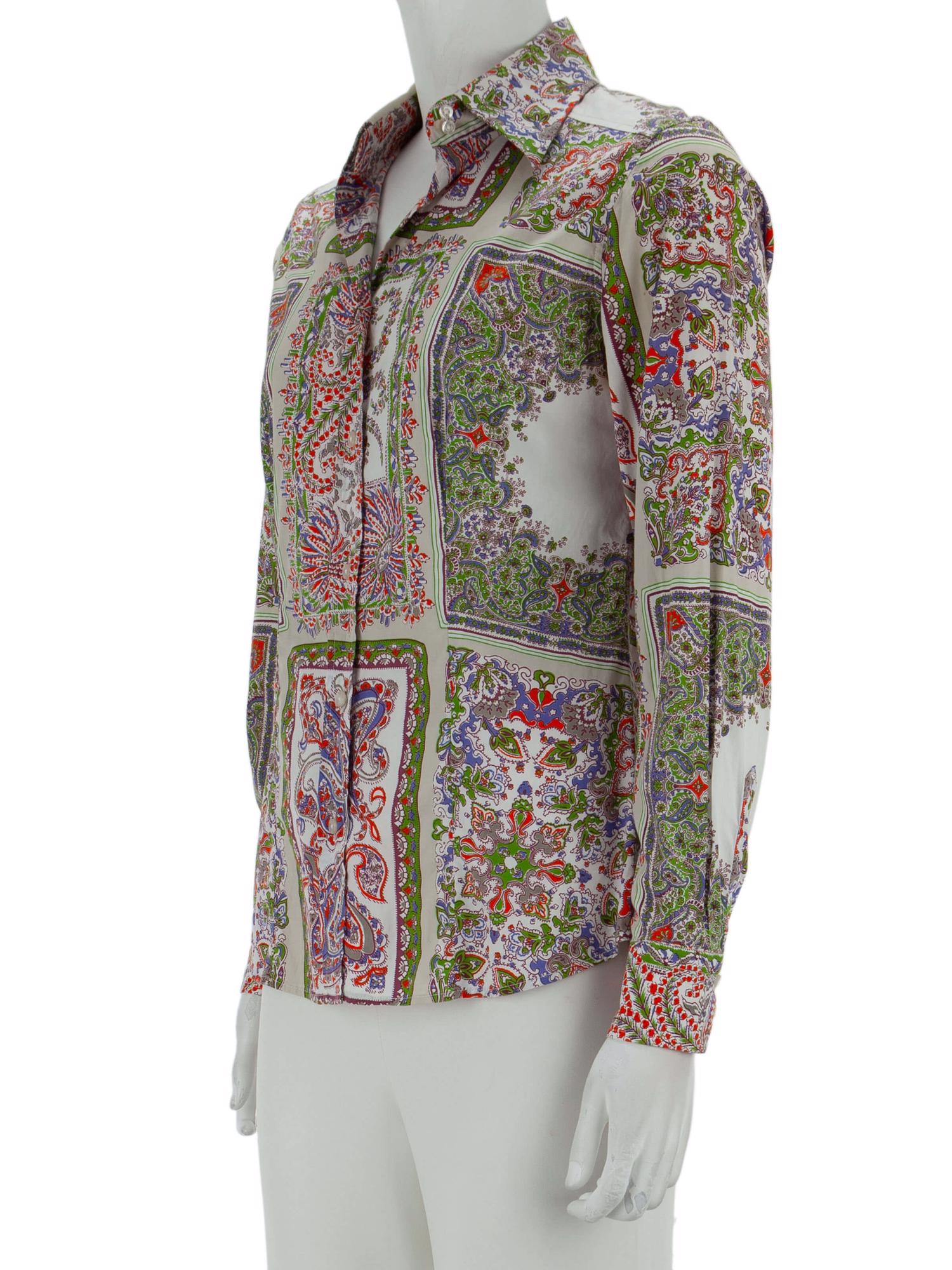 Bayan Yeşil ETRO GÖMLEK