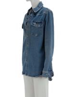 Bayan Mavi OFF-WHITE JEAN CEKET