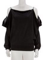 Bayan Siyah EMANUEL UNGARO BLUZ