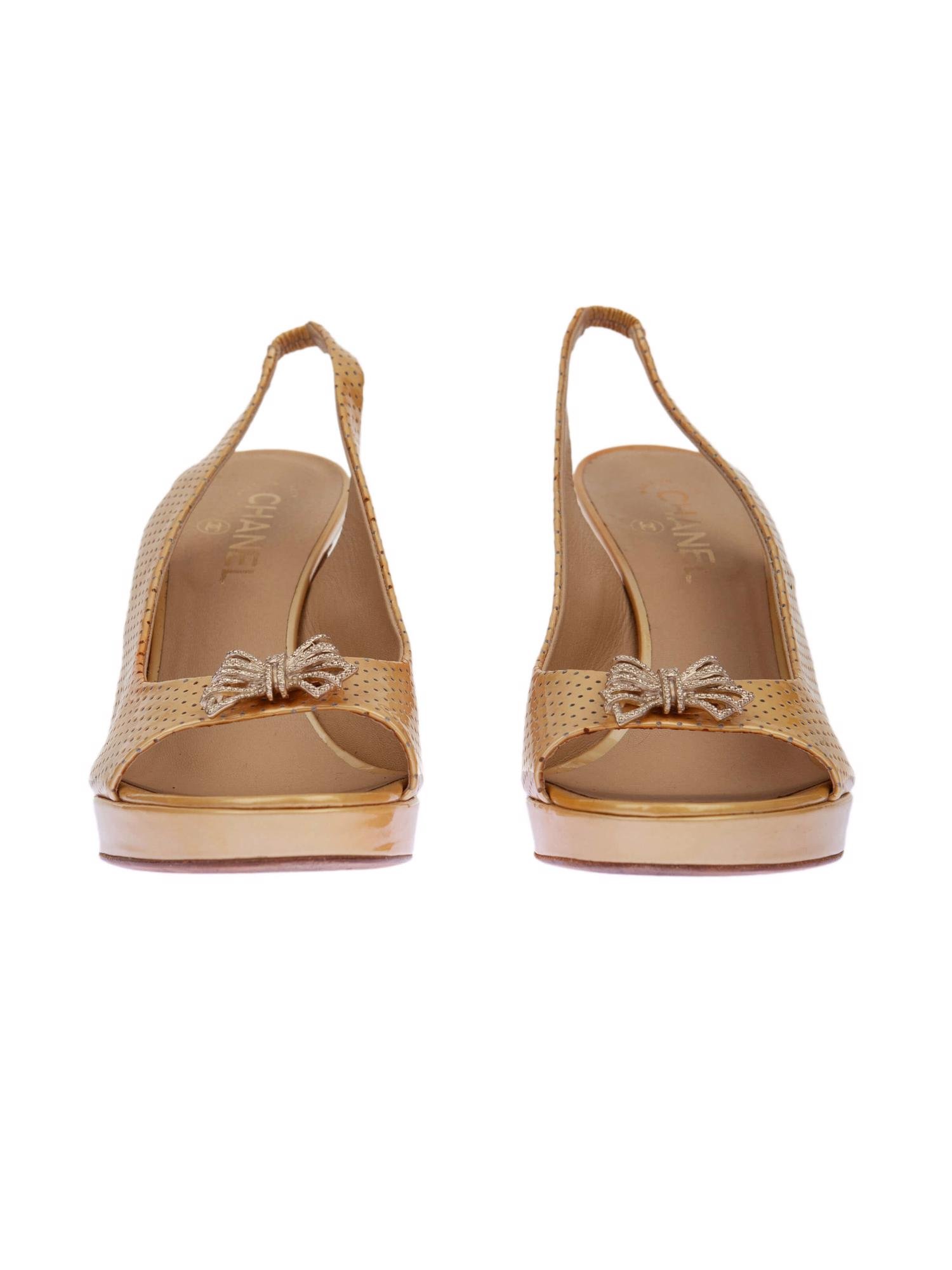 Bayan Altın CHANEL AYAKKABI