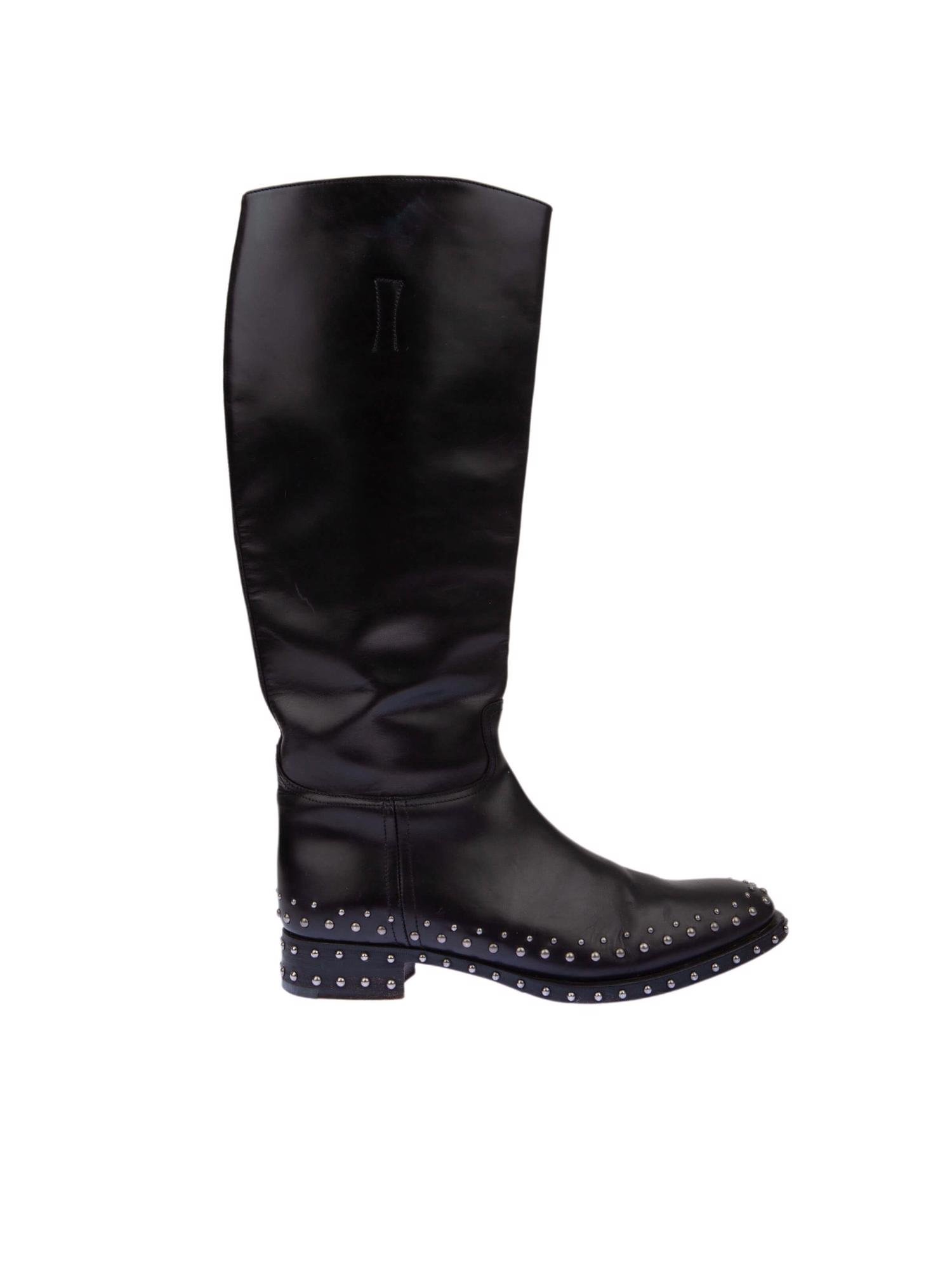 Bayan Siyah PRADA ÇİZME