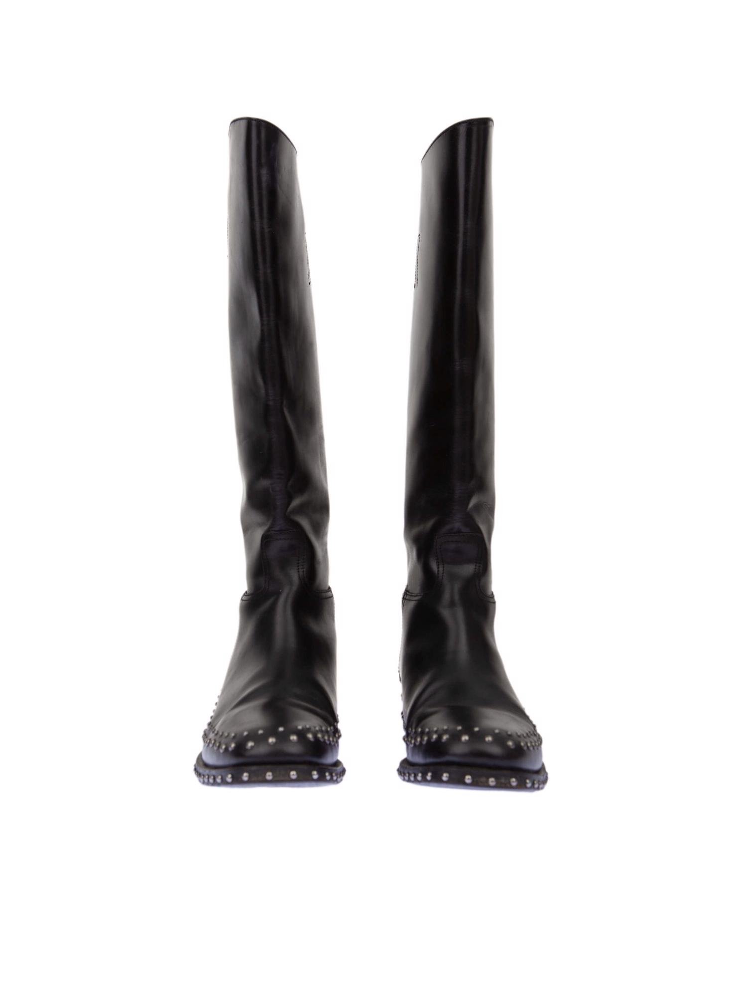 Bayan Siyah PRADA ÇİZME