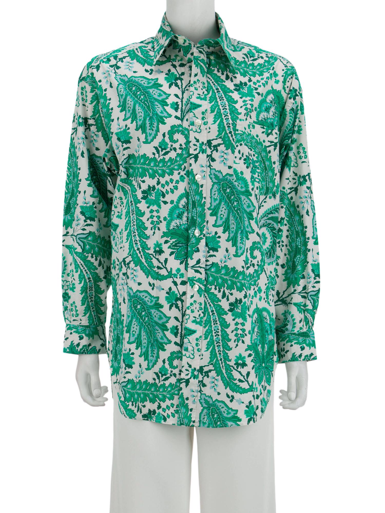 Bayan Yeşil ETRO GÖMLEK