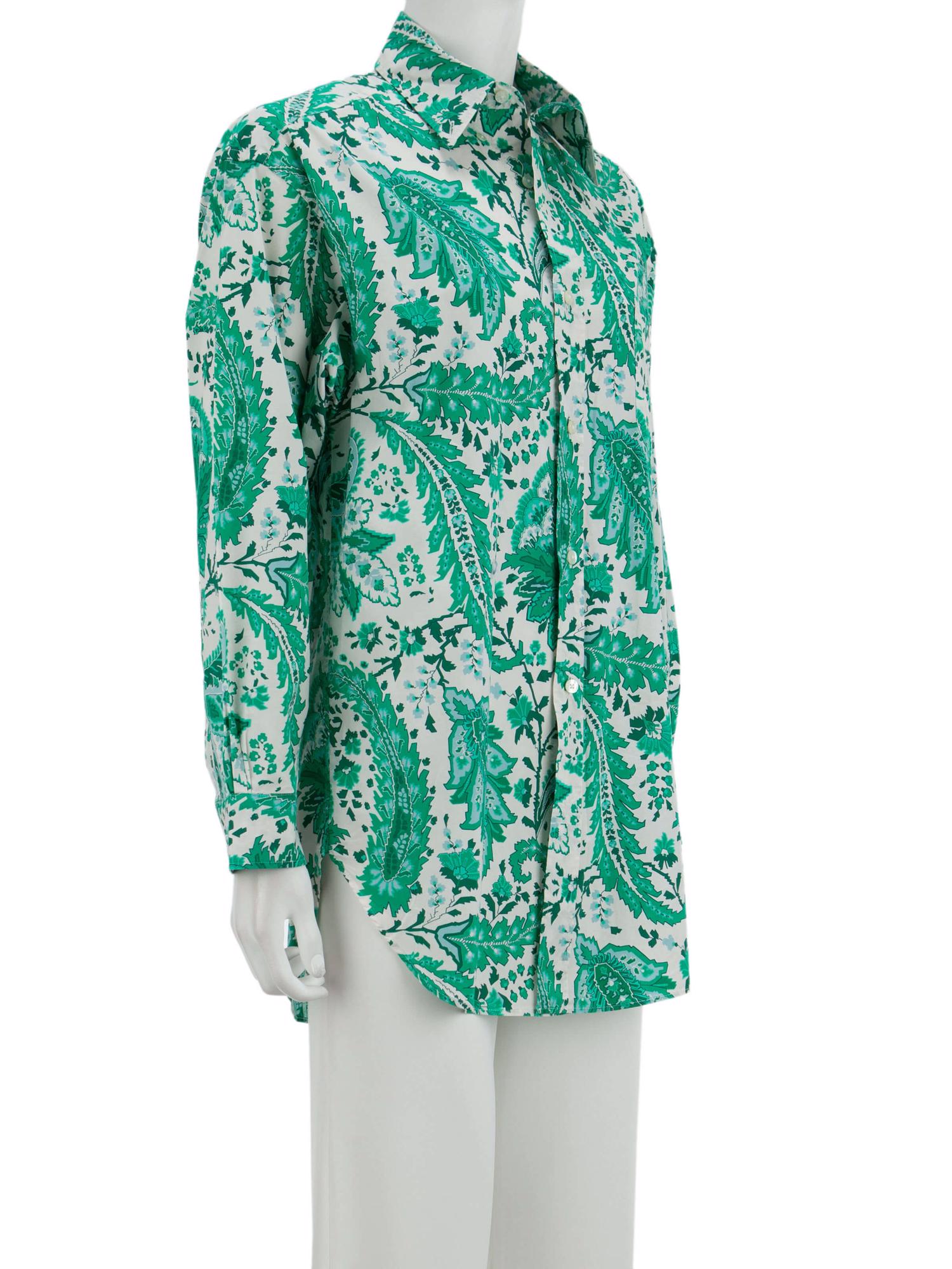 Bayan Yeşil ETRO GÖMLEK