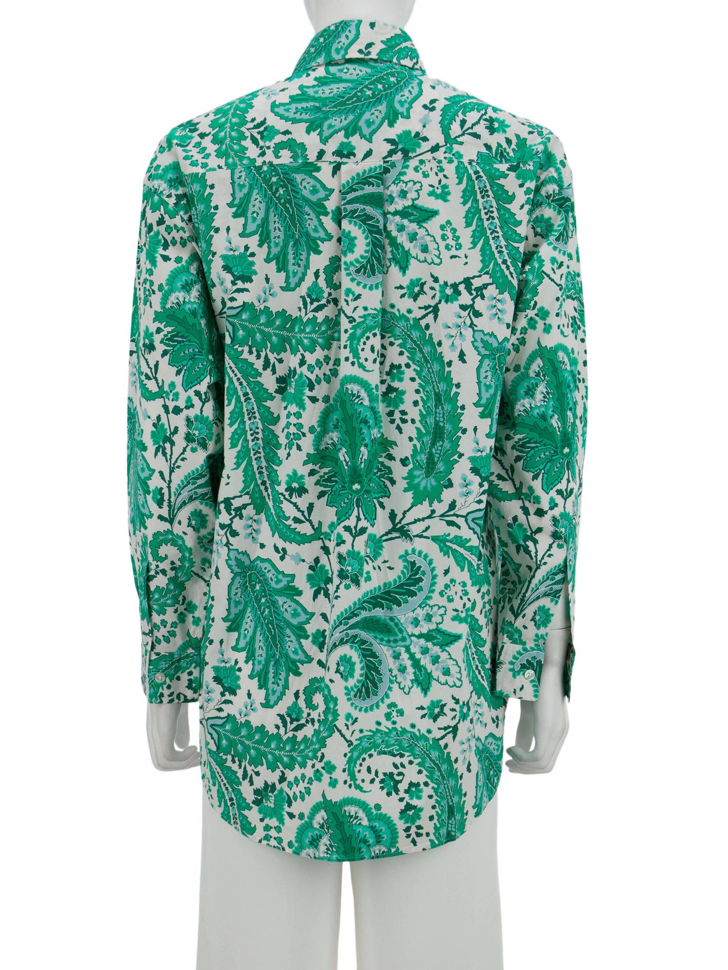 Bayan Yeşil ETRO GÖMLEK