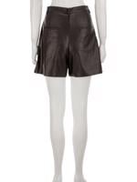 Bayan Siyah ACADEMIA DERİ ŞORT