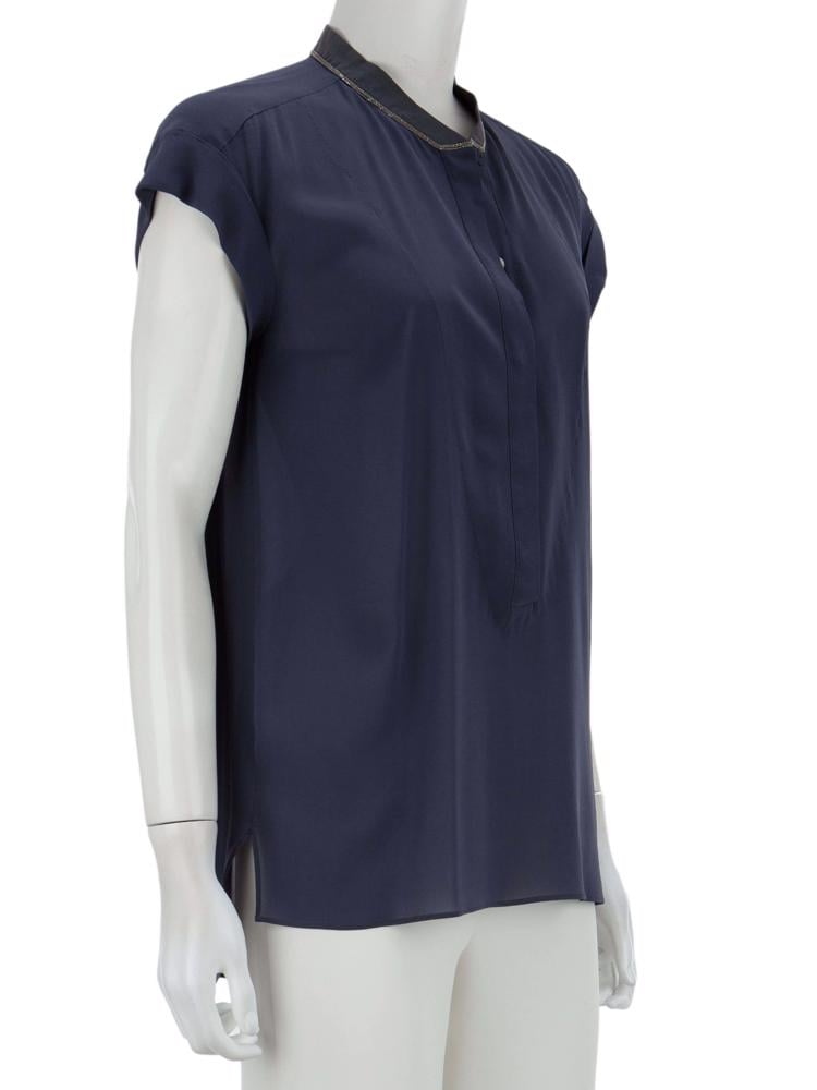 Bayan Lacivert BRUNELLO CUCINELLI BLUZ