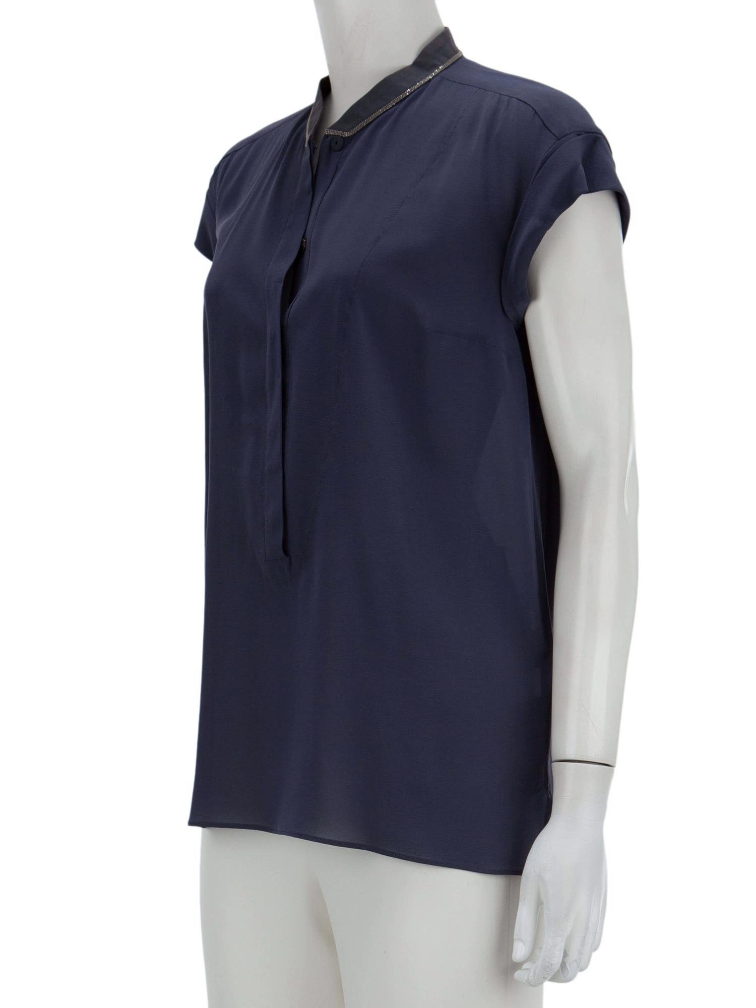 Bayan Lacivert BRUNELLO CUCINELLI BLUZ