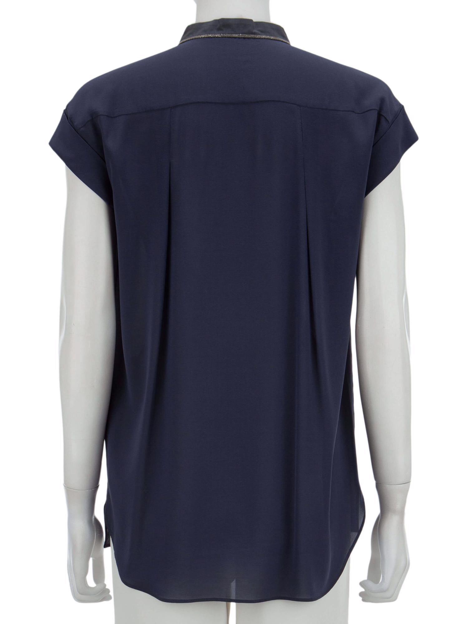 Bayan Lacivert BRUNELLO CUCINELLI BLUZ