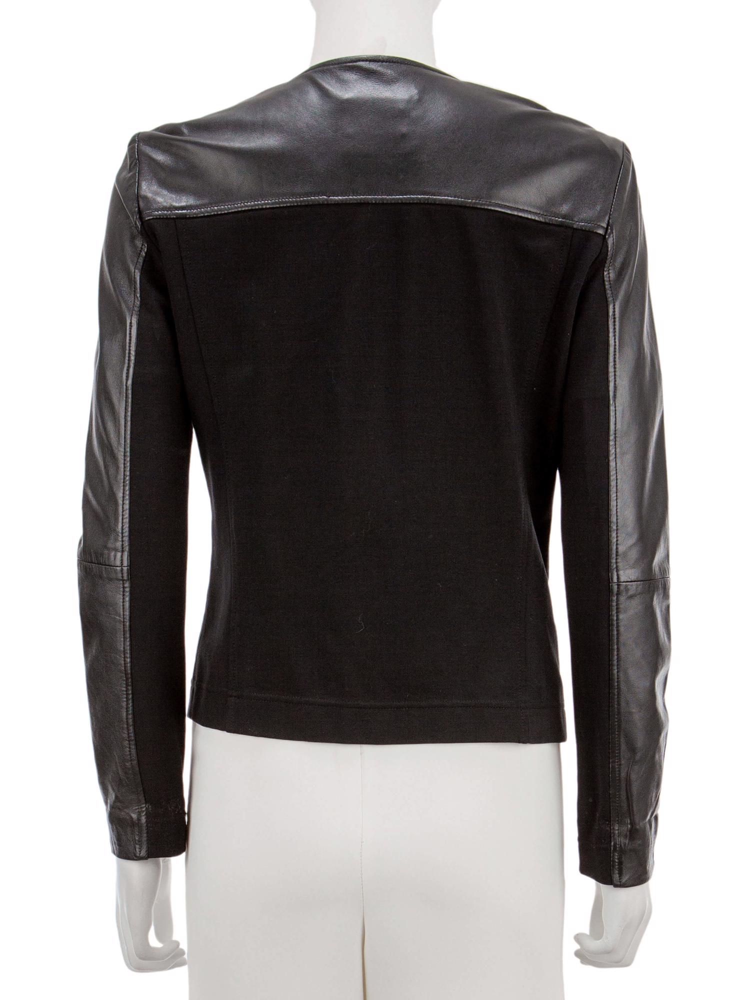 Bayan Siyah PINKO DERİ CEKET