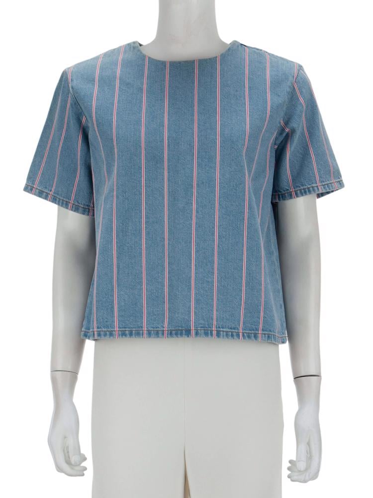 Bayan Mavi T BY ALEXANDER WANG JEAN BLUZ