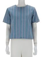 Bayan Mavi T BY ALEXANDER WANG JEAN BLUZ