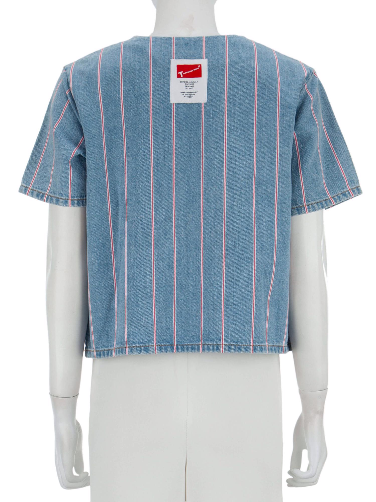 Bayan Mavi T BY ALEXANDER WANG JEAN BLUZ