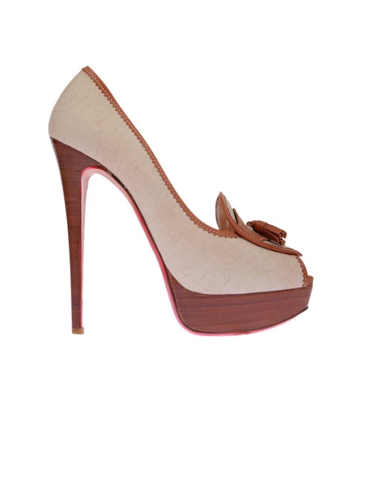 Bayan Bej CHRISTIAN LOUBOUTIN AYAKKABI