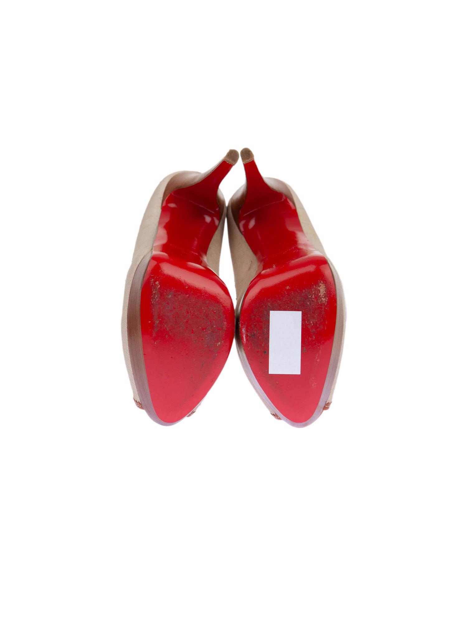 Bayan Bej CHRISTIAN LOUBOUTIN AYAKKABI