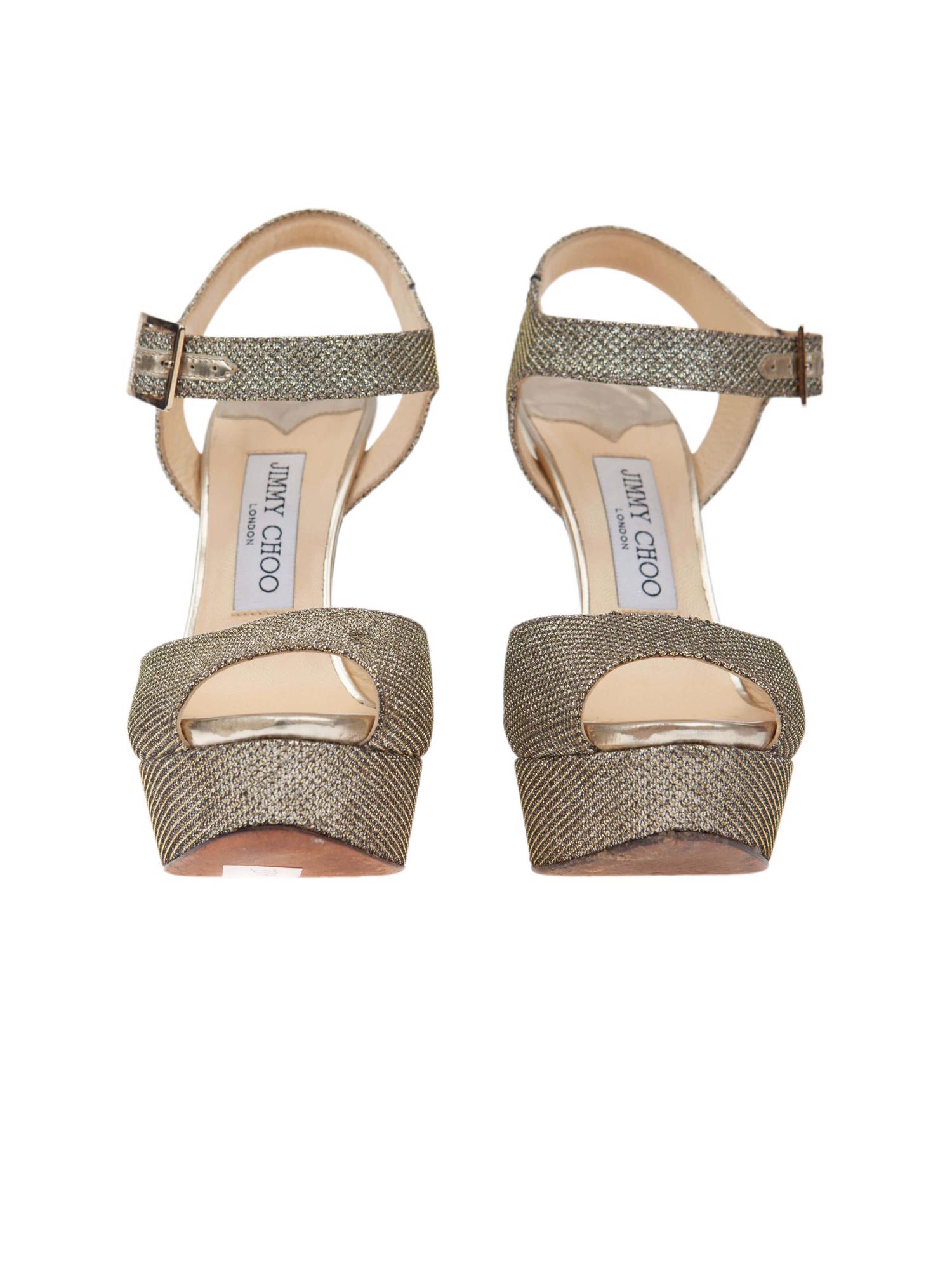 Bayan Altın JIMMY CHOO AYAKKABI