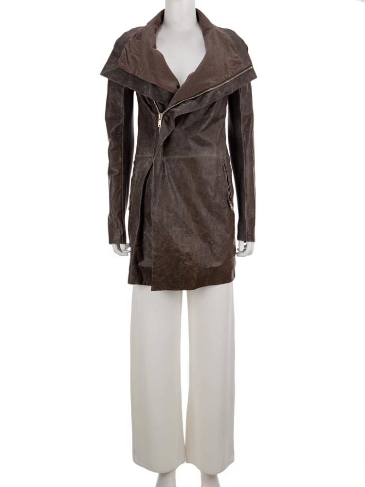 Bayan Kahve RICK OWENS DERİ CEKET