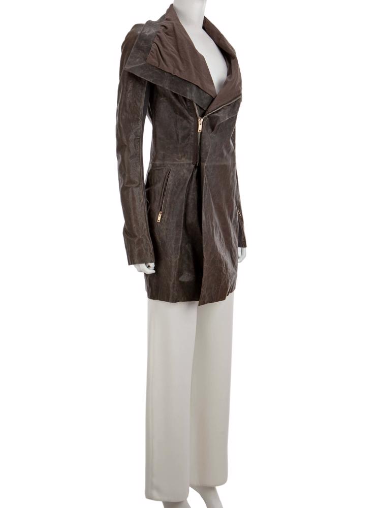 Bayan Kahve RICK OWENS DERİ CEKET