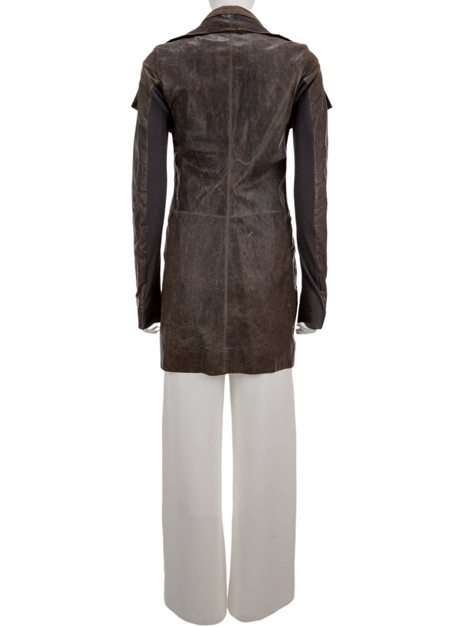 Bayan Kahve RICK OWENS DERİ CEKET