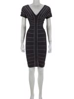 Bayan Gri HERVE LEGER ELBİSE
