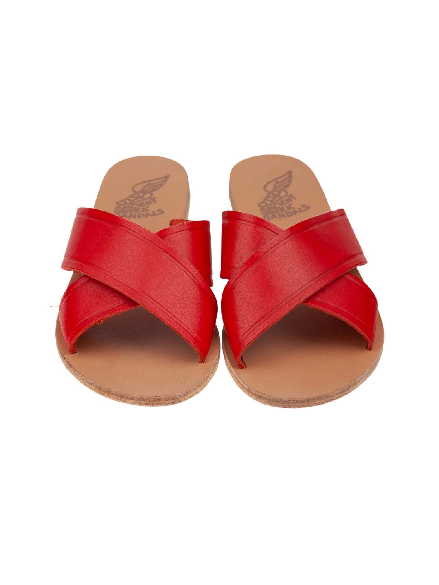 Bayan Kırmızı ANCIENT GREEK SANDALS TERLİK