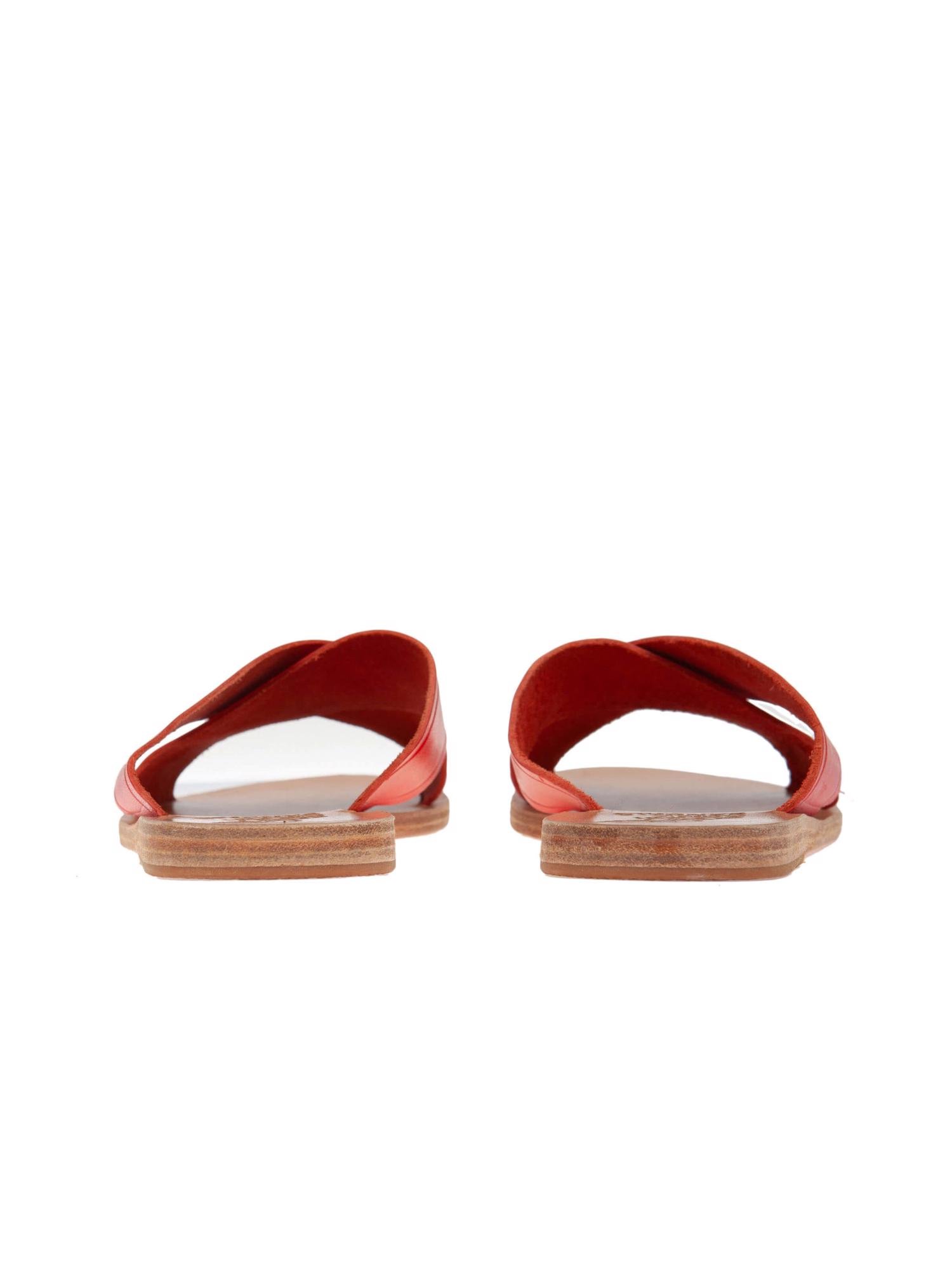 Bayan Kırmızı ANCIENT GREEK SANDALS TERLİK