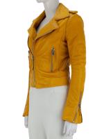 Bayan Sarı BALENCIAGA DERİ CEKET