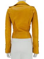 Bayan Sarı BALENCIAGA DERİ CEKET