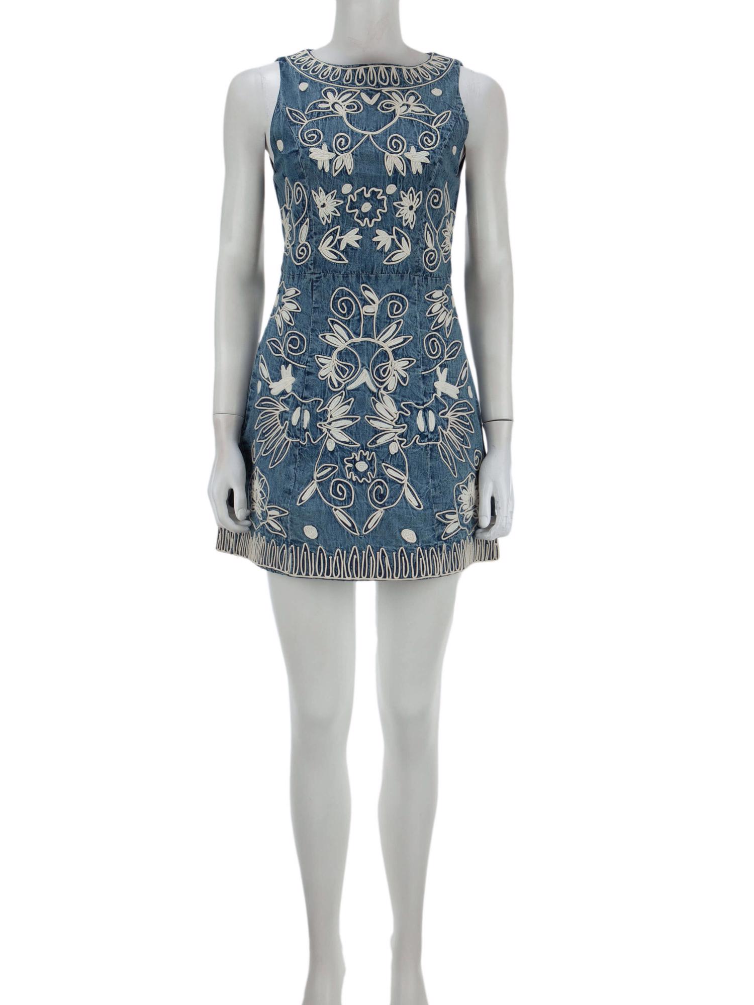 Bayan Mavi ALICE&OLIVIA JEAN ELBİSE